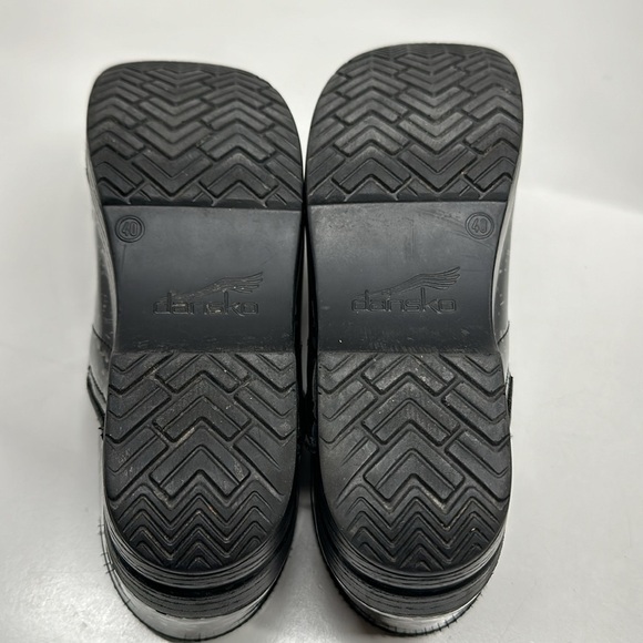 Dansko Clogs Mules Slip On Professional Shoes Patent Leather Black EU 40 US 10 - Picture 8 of 10